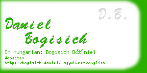 daniel bogisich business card